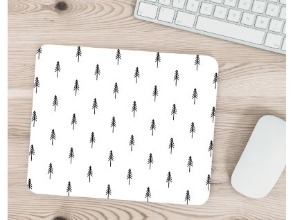 minimalisticka podlozka pod mys stromky