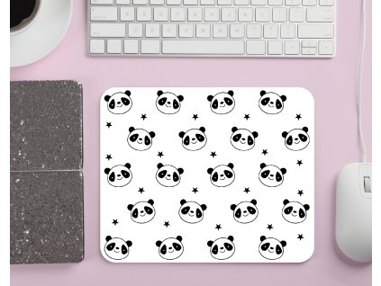 podlozka pod mys pandy a hvezdicky