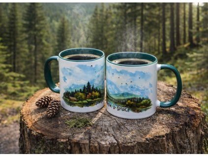 hrnek sumava v srdci zeleny