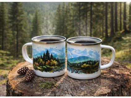 hrnek sumava v srdci smalt