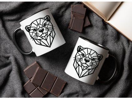 hrnek s vydrou geometric