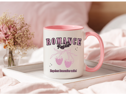 ruzovy hrnek romance reader