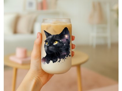 sklenicka kocka cerna