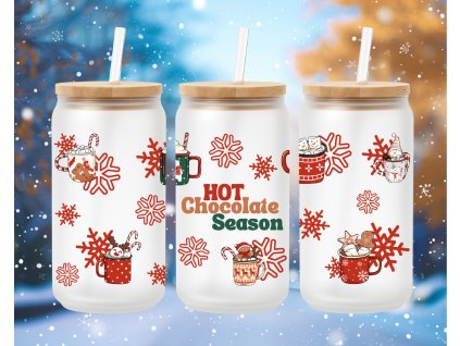vanocni sklenicka s brckem vickem hot chocolate season