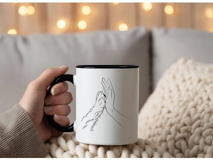 cerny hrnek dog love psi laska