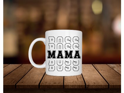 hrnek pro maminku - mama boss