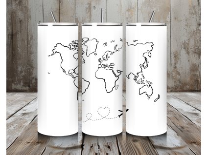 termo hrnek cestovani mapa sveta