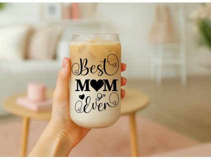darek pro maminku sklenicka s potiskem best mom ever