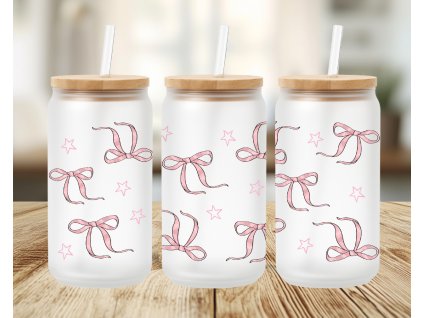 sklenicka s vickem a brckem maslicky ruzova