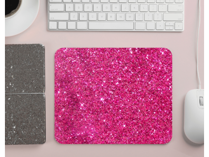 ruzova podlozka pod mys glitter