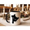 hrnek s kocickou cerny