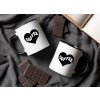 hrnek na kavu coffee heart srdce cerny