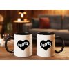 coffee hrnek na kavu srdce cerny