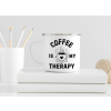 coffee is my therapy smaltovany hrnek