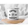 smaltovany plechacek coffee is my therapy