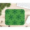 podlozka pod mys vanocni motiv vlocky zelena