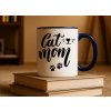 cat mom hrnek modry