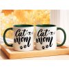 cat mom hrnek zeleny