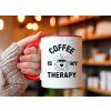 coffee is my therapy cerveny