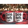 dog mom psi mama hrnek cerveny