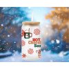 vanocni sklenicka s potiskem hot chocolate season