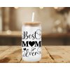 sklenicka s potiskem best mom ever - dárek pro maminku