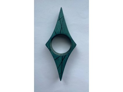 Dřevěná záložka do knih tyrkys 1