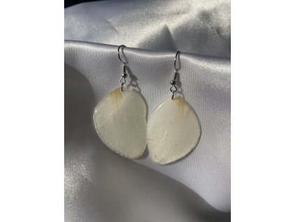 Náušnice z epoxidu stříbrná chirurgická ocel