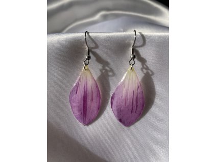 Náušnice z epoxidu stříbrná chirurgická ocel