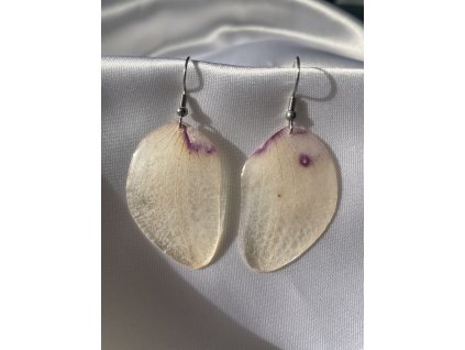 Náušnice z epoxidu stříbrná chirurgická ocel