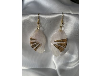 Náušnice z epoxidu zlatá chirurgická ocel