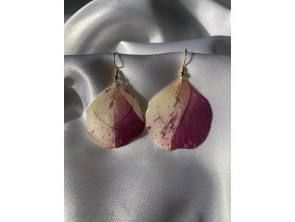 Náušnice z epoxidu zlatá chirurgická ocel