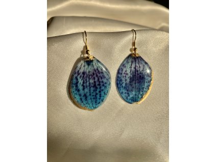 Náušnice z epoxidu zlatá chirurgická ocel