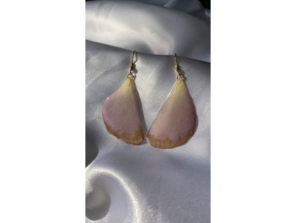 Náušnice z epoxidu zlatá chirurgická ocel