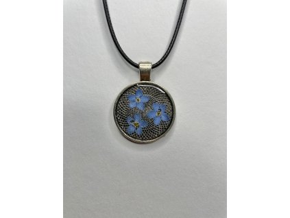 Epoxidový medailon stříbrná slitina