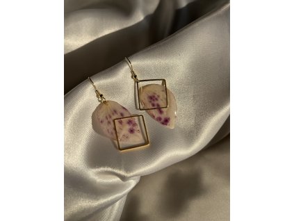 Náušnice z epoxidu zlatá chirurgická ocel NEW COLECTION