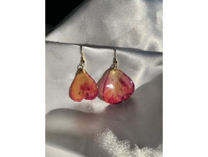 Náušnice z epoxidu zlatá chirurgická ocel NEW COLECTION