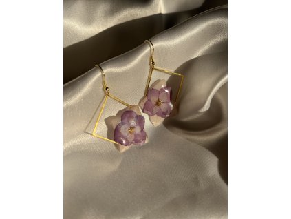 Náušnice z epoxidu zlatá chirurgická ocel NEW COLECTION