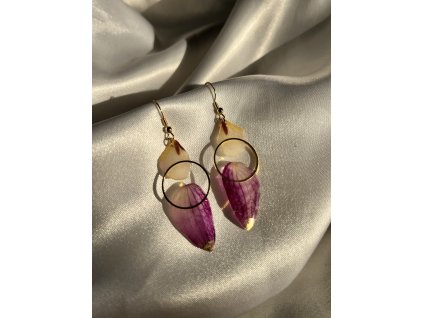 Náušnice z epoxidu zlatá chirurgická ocel NEW COLECTION