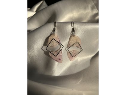 Náušnice z epoxidu stříbrná chirurgická ocel NEW COLECTION