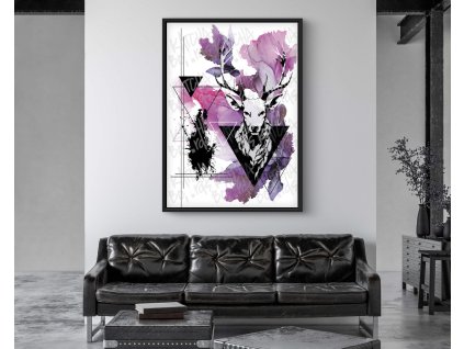 Digitální obraz „Jelen“ print