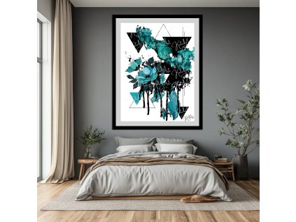 Digitální obraz „Divoká květina“ print