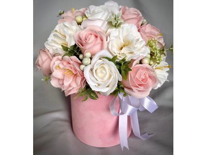 Ružová mydlová kytica