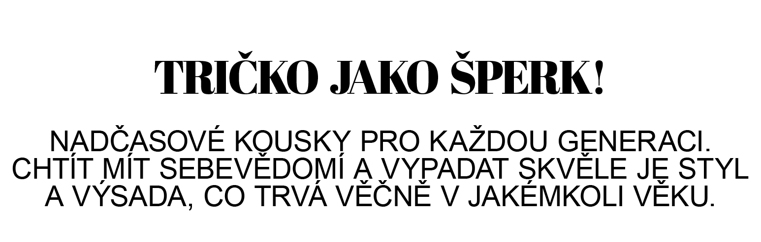 Tričko jako šperk, mobil