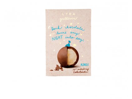 LYRA pralinky Gulliver - kokos/mléčná čokoláda