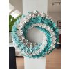 Dekorační věnec tyrkysová jemnost