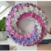 Dekorační věnec Růženka s fialkami