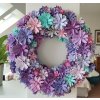 Dekorační věnec fialkové potěšení