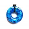 Náhrdelník modrý donut
