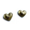 malé zlaté srdíčkové náušnice